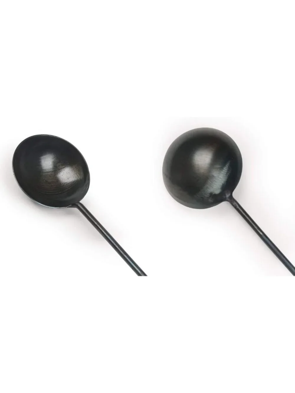 Handmade Carbon Steel Wok Ladle - 40CM Cooking Utensil for Stir Fry & Soup